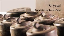  Presentation with switches - Slides having old light-switches and sockets background and a  colored foreground