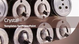  Presentation with switches - PPT layouts featuring old light-switches and sockets background and a  colored foreground