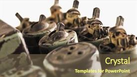  Presentation with switches - PPT layouts with old light-switches and sockets background and a  colored foreground