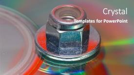  Presentation with nut - Slides featuring old-lock-nut background and a coral colored foreground