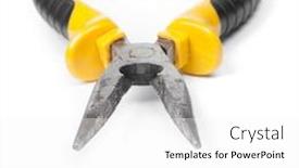  Presentation with nose - PPT theme having old-long-nose-pliers-isolated background and a white colored foreground