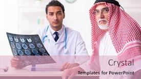  Presentation with old young - Cool new theme with old-male-arab-visiting-young backdrop and a lemonade colored foreground