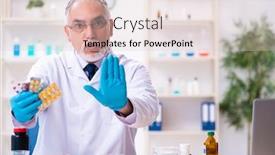  Presentation with chemist - Theme enhanced with old-male-chemist-working background and a lemonade colored foreground