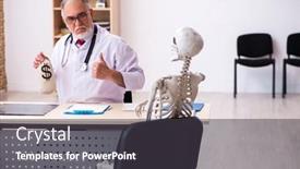  Presentation with cardiologist - Theme featuring old-male-doctor-cardiologist background and a dark gray colored foreground