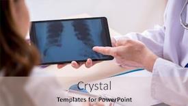  Presentation with old young - PPT theme with old-male-doctor-radiologist background and a lemonade colored foreground