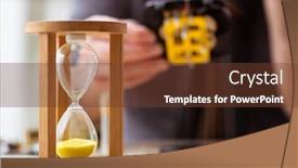  Presentation with workshop - Presentation theme having old-male-watchmaker-working background and a tawny brown colored foreground