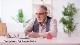  Presentation with marriage - Beautiful theme featuring old-man-doing-marriage-proposal backdrop and a coral colored foreground