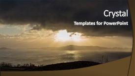  Presentation with colorful sunrise borobudur temple - Presentation theme consisting of old man of storr scotland background and a dark gray colored foreground