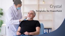  Presentation with plastic surgery - Slide set with old-man-visiting-young-doctor background and a lemonade colored foreground