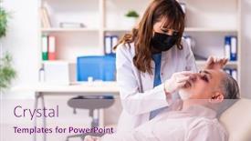  Presentation with old man - PPT theme enhanced with old-man-visiting-young-female background and a lemonade colored foreground