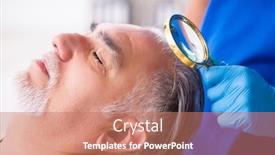  Presentation with old man - Beautiful presentation theme featuring old-man-visiting-young-male backdrop and a coral colored foreground