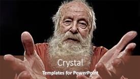  Presentation with old man - Amazing presentation having old-man-with-a-long backdrop and a tawny brown colored foreground