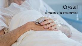  Presentation with oxygen - Beautiful PPT layouts featuring old man with oxygen backdrop and a light blue colored foreground