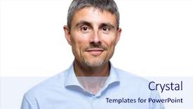  Presentation with uae old man - Presentation design consisting of old man background and a sky blue colored foreground