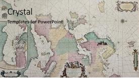  Presentation with old map - Presentation enhanced with old map of europe background and a light gray colored foreground