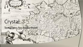  Presentation with old west - Beautiful presentation theme featuring old map of west sicily backdrop and a soft green colored foreground