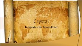  Presentation with old map - Slides with old-map-on-the-white background and a yellow colored foreground