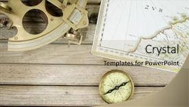  Presentation with public domain - PPT layouts having old map public domain - 1640 background and a mint green colored foreground