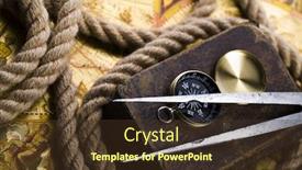  Presentation with old map - PPT theme with old-map-rope background and a tawny brown colored foreground