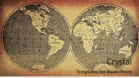  Presentation with old map - Slides enhanced with old map background and a coral colored foreground