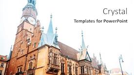  Presentation with square - Slides with old-market-square-rynek background and a white colored foreground