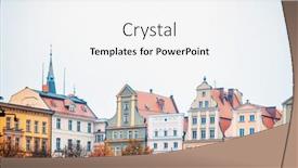  Presentation with square - Theme featuring old-market-square-rynek background and a white colored foreground