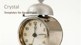  Presentation with mechanical - Presentation design consisting of old-mechanical-alarm-clock background and a cream colored foreground