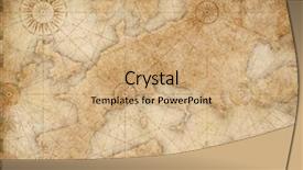  Presentation with nautical - Audience pleasing presentation theme consisting of old medieval nautical europe map backdrop and a coral colored foreground