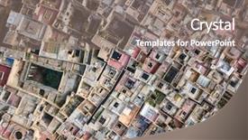  Presentation with fes - Audience pleasing PPT layouts consisting of old medina in fes morocco backdrop and a gray colored foreground