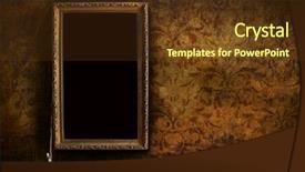  Presentation with floral - Beautiful theme featuring old menu board with grungy backdrop and a tawny brown colored foreground