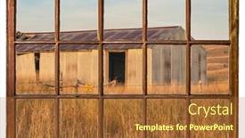  Presentation with barn - Slide deck with old-metal-barn-in-nebraska background and a red colored foreground