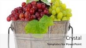  Presentation with vertical - PPT theme featuring full of fresh ripe red background and a light gray colored foreground