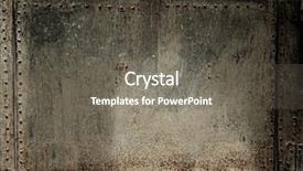  Presentation with metal corrosion - Slide deck with old metal cover background and a gray colored foreground