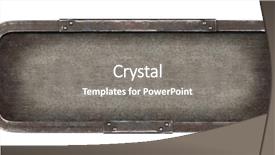  Presentation with old metal sheet roof texture - PPT theme with old metal plate texture industrial background and a gray colored foreground