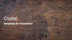  Presentation with sheet metal - PPT layouts with old metal sheet as background background and a tawny brown colored foreground