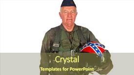  Presentation with aircraft - Slides featuring old military - crew american aircraft in full background and a tawny brown colored foreground