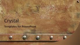  Presentation with silhouette illustration of heavy metal - Cool new presentation theme with energy - construction and mechanism in work backdrop and a light blue colored foreground