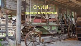  Presentation with maramures - Presentation theme having old-mill-in-maramures-county and a tawny brown colored foreground