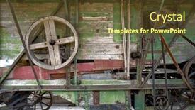  Presentation with maramures - Theme with old-mill-in-maramures-county background and a tawny brown colored foreground