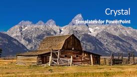  Presentation with mormon - Audience pleasing PPT layouts consisting of old-mormon-barn-in-grand backdrop and a ocean colored foreground