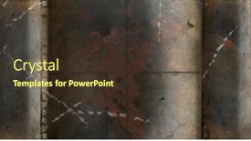  Presentation with movie - PPT layouts consisting of old-movie-tape-showing-harbor background and a  colored foreground