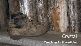  Presentation with log cabin - Beautiful slide deck featuring  backdrop and a  colored foreground