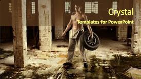  Presentation with dirt dirt texture dirty - Beautiful presentation theme featuring old muscle car - auto mechanic a dirty factory backdrop and a tawny brown colored foreground