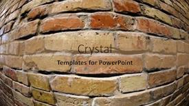  Presentation with brick wall - PPT layouts having old-natural-brick-burned-wall background and a coral colored foreground