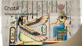  Presentation with egypt - Amazing theme having old natural paper from egypt backdrop and a light gray colored foreground