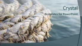  Presentation with naval - PPT theme having old naval rope background and a lemonade colored foreground