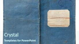  Presentation with note book - Amazing PPT theme having old note book isolated backdrop and a ocean colored foreground