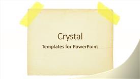  Presentation with post stick note - Presentation theme having old note paper isolated background and a cream colored foreground