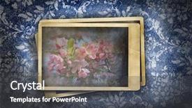  Presentation with faded - Cool new presentation theme with old notebook - grungy denim with photo backdrop and a dark gray colored foreground