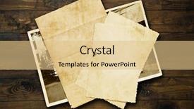  Presentation with notebook paper - Theme with old notebook - retro composition with letters background and a lemonade colored foreground